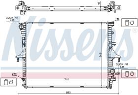 Nissens 65276A - RADIADOR AUDI Q7(4L)(06-)3.0 TDI