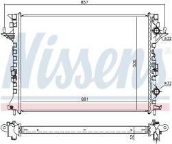 Nissens 637638 - RADIADOR RENAULT VEL SATIS(02-)2.2