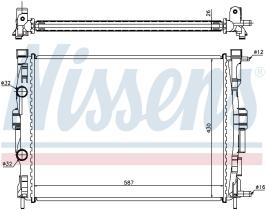 Nissens 63765A - RADIADOR RENAULT SCENIC II(03-)2.0