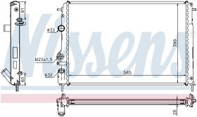 Nissens 63896A - RADIADOR RENAULT MEGANE I(95-)2.0 I