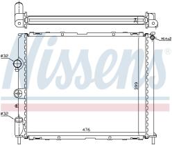 Nissens 63768 - RADIADOR RENAULT CLIO II (98-) 2.0