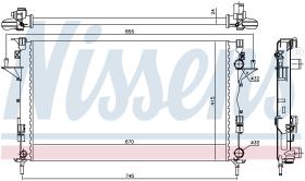 Nissens 63813 - RADIADOR RENAULT LAGUNA II(01-)1.8