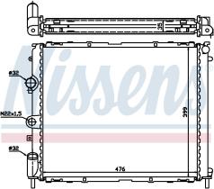 Nissens 63855A - RADIADOR RENAULT THALIA I (99-) 1.9