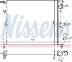Nissens 63894 - RADIADOR RENAULT RAPID(91-)1.4 I