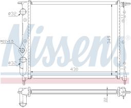 Nissens 63924 - RADIADOR RENAULT R 19(88-)1.2 I