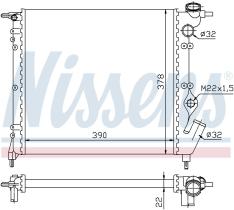 Nissens 63929 - RADIADOR RENAULT R 19(88-)1.2