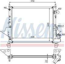 Nissens 63949 - RADIADOR RENAULT TWINGO I(93-)1.2 I