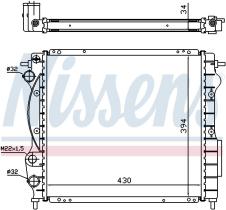 Nissens 63968A - RADIADOR RENAULT RAPID(91-)1.4 I