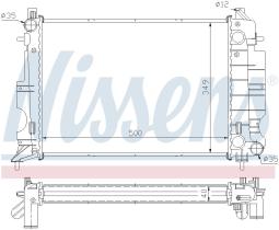 Nissens 64035A - RADIADOR SAAB 9-3(YS3D)(98-)2.2 TID