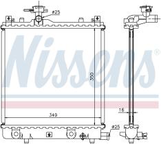 Nissens 64175A - RADIADOR SUZUKI WAGON R(EM)(97-)1.2