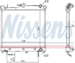 Nissens 641753 - RADIADOR SUZUKI SAMURAI II(JB)(98-)