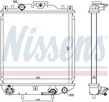 Nissens 641754 - RADIADOR SUZUKI ALTO(HA11)(95-)1.0