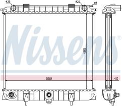 Nissens 64309 - RADIADOR RANGE ROVER II(LP)(94-)2.5