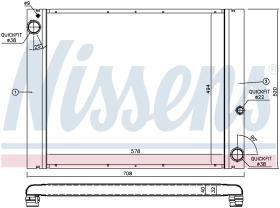 Nissens 64325 - RADIADOR RANGE ROVER III(LM)(02-)3.