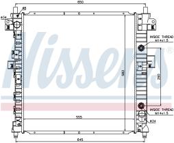 Nissens 64326 - RADIADOR SSANG YONG ACTYON (05-) 2.