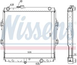 Nissens 64598A - RADIADOR TOYOTA HI-LUX VI(N140.N150