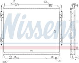 Nissens 646231 - RADIADOR TOYOTA TACOMA I(95-)3.4 I