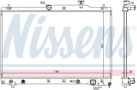 Nissens 64657 - RADIADOR TOYOTA PREVIA/ESTIMA(R3#.R
