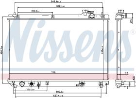 Nissens 64659 - RADIADOR LEXUS RX I(MCU15)(97-)300
