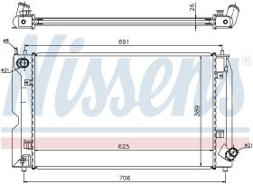 Nissens 64679A - RADIADOR TOYOTA COROLLA(E12#.E13#)(