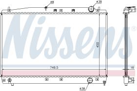 Nissens 646802 - RADIADOR TOYOTA PREVIA/ESTIMA(R3#.R