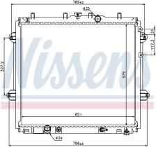 Nissens 646825 - RADIADOR LEXUS GX II (URJ150, URJ20