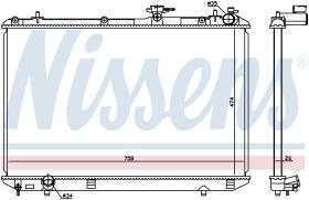 Nissens 646828 - RADIADOR TOYOTA HIGHLANDER/KLUGER(X