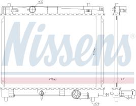Nissens 646859 - RADIADOR DAIHATSU CHARADE(L3_)(11-)