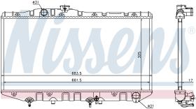 Nissens 64735 - RADIADOR TOYOTA CAMRY(V2#)(86-)1.8