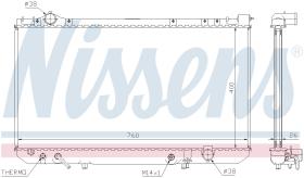 Nissens 64756 - RADIADOR LEXUS LS I(UCF10)(89-)400