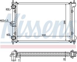 Nissens 651721 - RADIADOR VOLKSWAGEN POLO II(86C)(81