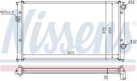 Nissens 65243 - RADIADOR VOLKSWAGEN GOLF CABRIOLET(