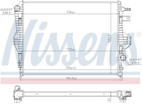 Nissens 65297 - RADIADOR PORSCHE CAYENNE (92A)(10-)