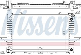 Nissens 65540A - RADIADOR VOLVO V70(LW)(96-)2.0 TURB