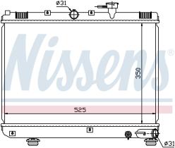 Nissens 66624 - RADIADOR KIA RIO I(DC)(00-)1.5 I 16