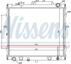 Nissens 66642 - RADIADOR KIA SPORTAGE I(JA)(93-)2.0