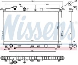 Nissens 67026 - RADIADOR HYUNDAI AZERA III(XG)(98-)