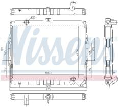 Nissens 67046 - RADIADOR HYUNDAI GALLOPER I(91-)2.5