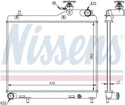 Nissens 67049 - RADIADOR HYUNDAI ACCENT(LC)(99-)1.5