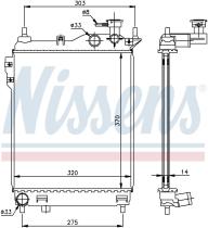 Nissens 67093 - RADIADOR HYUNDAI GETZ(TB)(02-)1.6 I