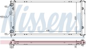 Nissens 673001 - RADIADOR VOLKSWAGEN CADDY II(9K.9U)