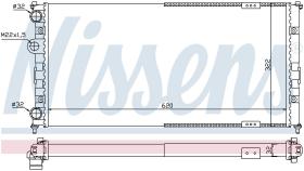 Nissens 67308 - RADIADOR VOLKSWAGEN CADDY II(9K.9U)