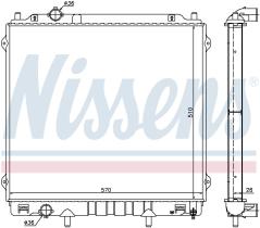 Nissens 67483 - RADIADOR HYUNDAI TERRACAN(HP)(01-)2