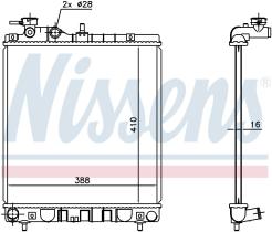 Nissens 675006 - RADIADOR HYUNDAI ATOS(MX)(98-)1.1 I