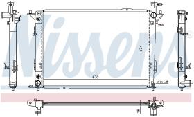 Nissens 67521 - RADIADOR HYUNDAI SANTA FE(CM)(06-)2