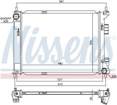 Nissens 67605 - RADIADOR HYUNDAI IX20(JC)(10-)1.4 C
