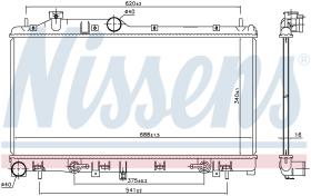 Nissens 67741 - RADIADOR SUBARU LEGACY(BL.BP)(03-)2