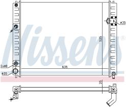 Nissens 68091 - RADIADOR INFINITI EX 35