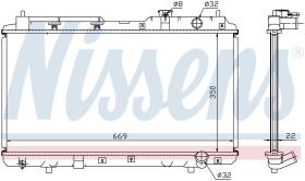 Nissens 68101A - RADIADOR HONDA CR-V(RD)(95-)2.0 I 1