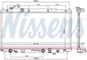 Nissens 681374 - RADIADOR HONDA JAZZ (GE) (09-) 1.5